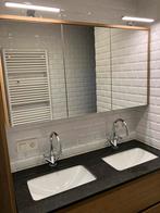 Badkamer meubel massief 120 breed, Ophalen, Spiegelkast