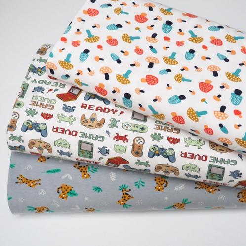 Promo! 5645) 150x50cm katoenen tricot, Hobby en Vrije tijd, Stoffen en Lappen, Nieuw, Katoen, 120 cm of meer, 30 tot 200 cm, Ophalen of Verzenden