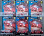 Zeldzame 1/43 Hotwheels set van 6x Ferrari series 1 2008, Ophalen of Verzenden
