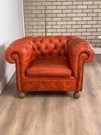 Chesterfield fauteuil, Ophalen, Gebruikt, Leer