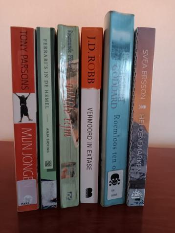  stapel van 6boeken :triller, spanning en romans beschikbaar voor biedingen