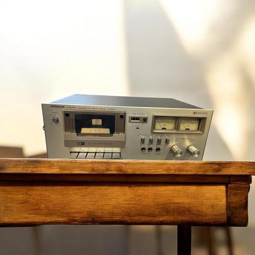 Vintage cassette speler 'hitachi d230 tape deck', Audio, Tv en Foto, Cassettedecks, Enkel, Overige merken, Ophalen of Verzenden