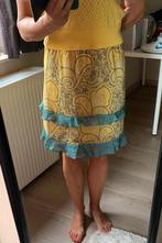 Nieuw geel paisley rokje Esqualo, Kleding | Dames, Rokken, Maat 38/40 (M), Geel, Ophalen of Verzenden, Knielengte