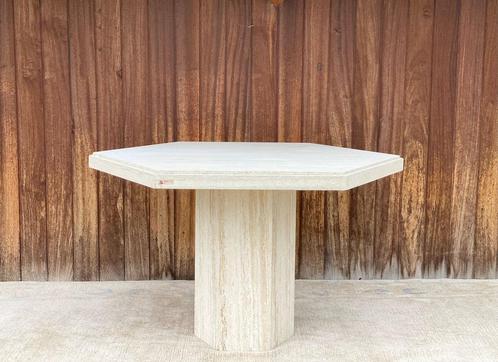 Travertin - Eettafel, Antiek en Kunst, Antiek | Meubels | Tafels, Ophalen