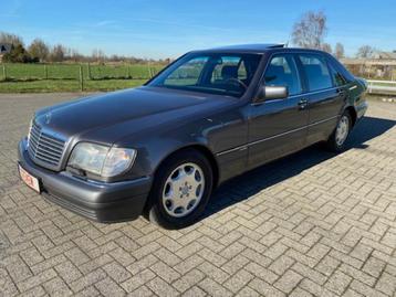 Unieke Mercedes W140 S600 Lang Oldtimer NIEUWSTAAT, Autos, Argent ou Gris, 4 portes, Noir, 12 cylindres