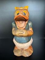 Vintage Donna Duck in hout 31 cm, Ophalen of Verzenden
