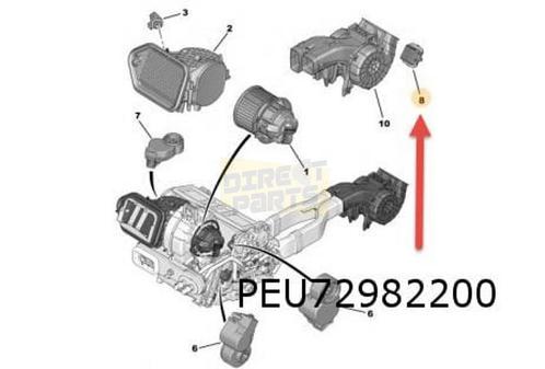 Peugeot 508 (2/11-9/18) kachelmodule achter (bij automatisch, Autos : Pièces & Accessoires, Climatisation & Chauffage, Peugeot
