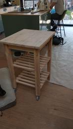 Bekväm houten rolkarretje, Huis en Inrichting, Barren, Ophalen, Zo goed als nieuw