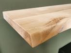 Wandplank - Massief eiken - Boomstam en recht - Vele afm., Ophalen of Verzenden, Nieuw