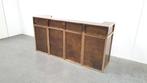 vintage brass modular regency bar Maison Jansen France 1970s, Huis en Inrichting, Gebruikt, Ophalen