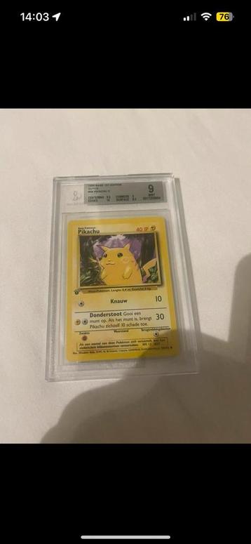 Pikachu first edition beschikbaar voor biedingen