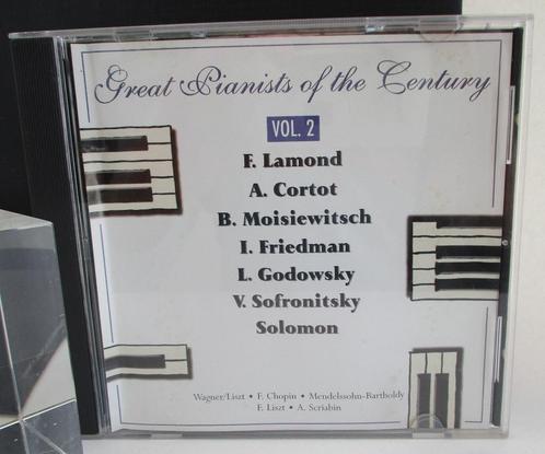 CD-03-2.5: 5 CD's >Great Pianists of The CENTURY voor €15,00, CD & DVD, CD | Classique, Comme neuf, Orchestre ou Ballet, Classicisme