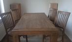 table avec 4 chaises, Maison & Meubles, Tables | Tables à manger, Comme neuf, Enlèvement