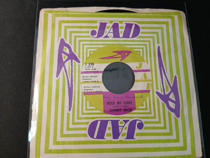 Johnny Nash ‎– Hold Me Tight / Cupid " 	Reggae, ", Cd's en Dvd's, Vinyl Singles, Zo goed als nieuw, Single, Overige genres, 7 inch