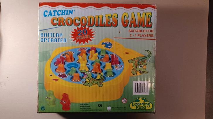 Gezelschapsspel - krokodillen vangen, Hobby en Vrije tijd, Gezelschapsspellen | Bordspellen, Zo goed als nieuw, Ophalen