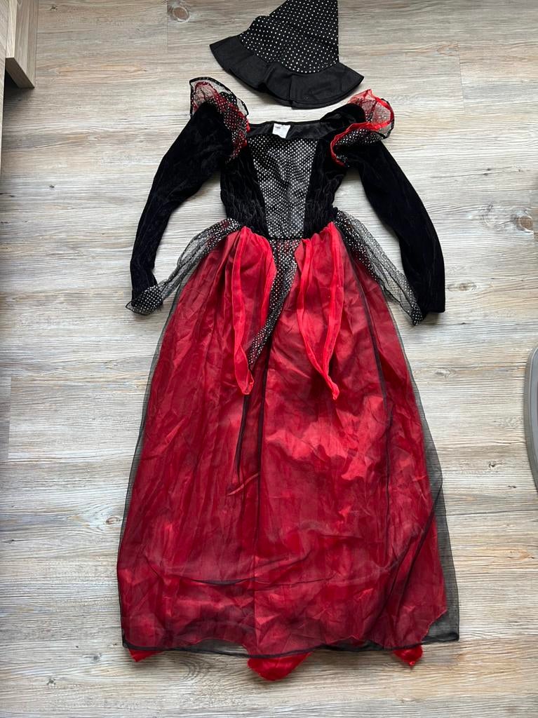 Halloween outfit maat 158, Ophalen of Verzenden, Zo goed als nieuw