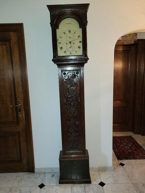Antieke Engelse staande klok van rond 1800, Antiek en Kunst, Antiek | Klokken, Ophalen