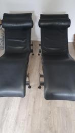 2 chaise longue Cassina LC4 Le Corbusier (oirigineel), Huis en Inrichting, Zetels | Zetels en Chaises Longues, Metaal, Minder dan 150 cm