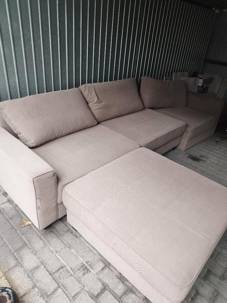 Modulaire zetel / bruin - €75, Huis en Inrichting, Zetels | Zetels en Chaises Longues, Gebruikt, Vierpersoons of meer, 250 tot 300 cm