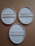 3 porseleinen tegels  SMEETS  HASSELT, Enlèvement ou Envoi, Comme neuf, Panneau publicitaire