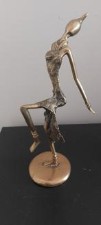 Brons/koper beeldje hoogte 28 cm, Ophalen of Verzenden, Brons