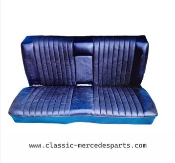 Achterbank Mercedes W107 coupe C107 SLC blauw leder  beschikbaar voor biedingen