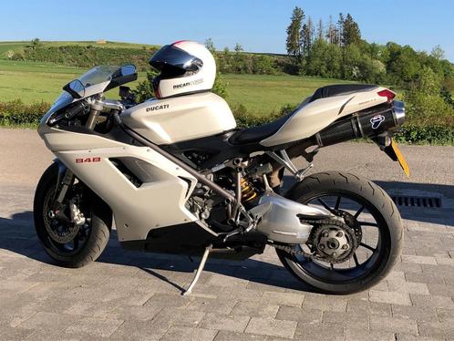 Ducati 848 blanche parfait état, Motoren, Motoren | Ducati, Particulier, Super Sport, meer dan 35 kW, 2 cilinders, Ophalen