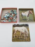 3 leuke paarden puzzels van 56 stukjes in 1 doos, Ophalen, Gebruikt
