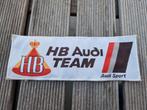 Opnaai patch katoen embleem HB Audi sport team, Verzamelen, Ophalen of Verzenden, Zo goed als nieuw