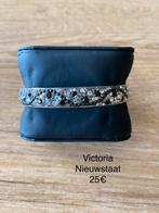 Armband Victoria, Bijoux, Sacs & Beauté, Bracelets, Comme neuf, Noir, Acier, Avec strass