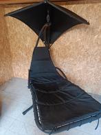Tectake Hangligstoel met frame en zonnekap, Ophalen, Nieuw, Metaal