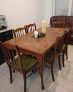 Table avec 6 chaises, Maison & Meubles, Enlèvement, Utilisé, Cinq personnes ou plus