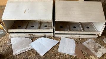 2x 3 legnesten voor kippen. beschikbaar voor biedingen