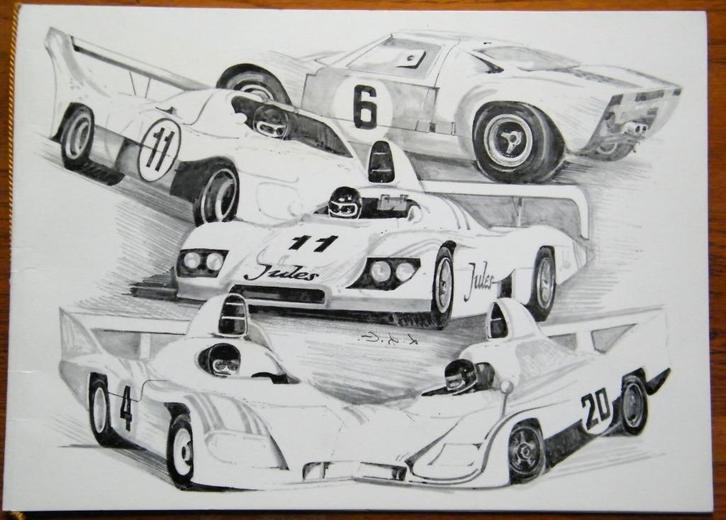 Jacky ICKX recordhouder op Le Mans 1981 Diner Menu, 5e overw, Verzamelen, Automerken, Motoren en Formule 1, Zo goed als nieuw