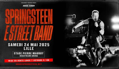 1 ticket 75 EUR (diamant) Bruce Springsteen 24/05 Rijsel, Tickets en Kaartjes, Concerten | Rock en Metal, Eén persoon, Mei, Rock of Poprock