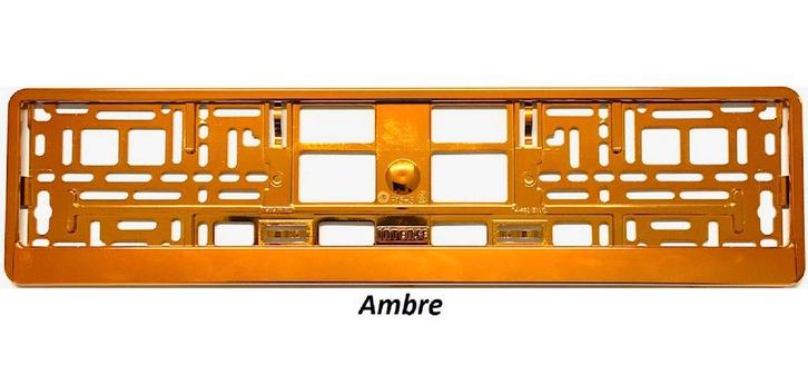 Support-plaque immatriculation Ambre, Auto diversen, Kentekenplaathouders, Ophalen of Verzenden