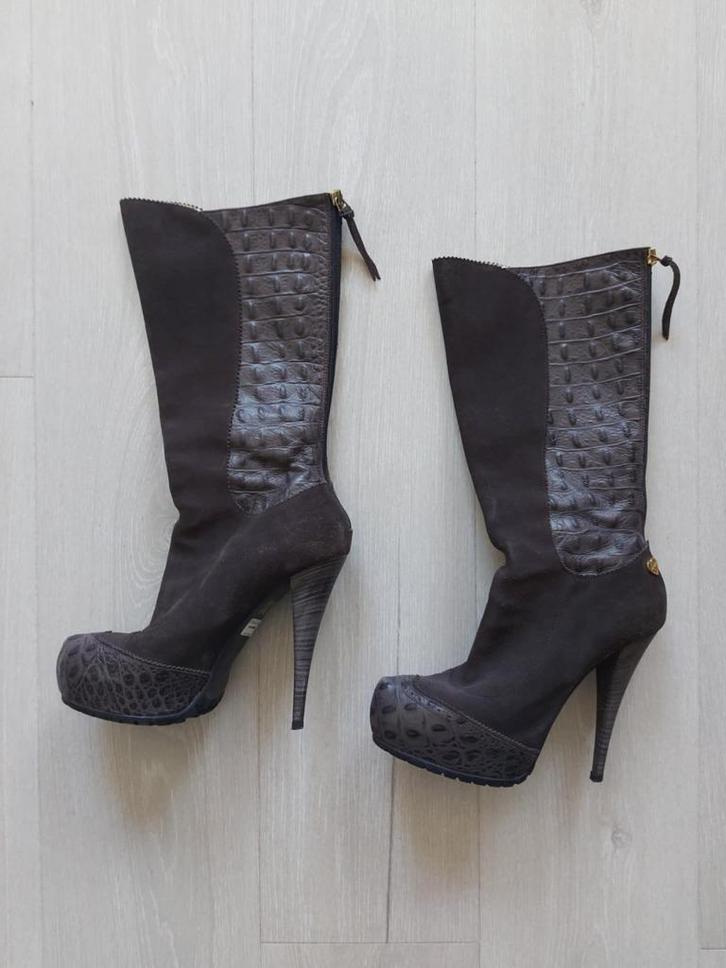 Just Cavalli – Laarzen, Kleding | Dames, Schoenen, Gedragen, Hoge laarzen, Bruin, Ophalen of Verzenden