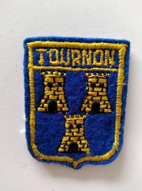 Ecusson / Patch vintage - Tournon (France) - Bel état, Collections, Broches, Pins & Badges, Comme neuf, Bouton, Ville ou Campagne