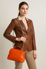 handtas Arthur & Aston met ketting, Handtassen en Accessoires, Tassen | Damestassen, Ophalen of Verzenden, Gebruikt, Oranje, Handtas