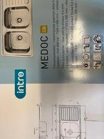 Dubbele inbouwspoeltafel, Doe-het-zelf en Bouw, Ophalen, Nieuw, Inox, Wastafel