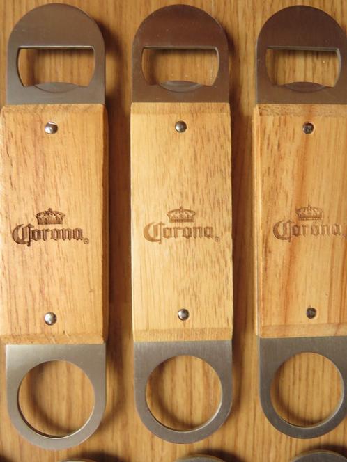 Lot de 15 ouvre bouteille décapsuleur Corona métal et bois, Verzamelen, Biermerken, Nieuw, Flesopener, Overige merken, Ophalen of Verzenden
