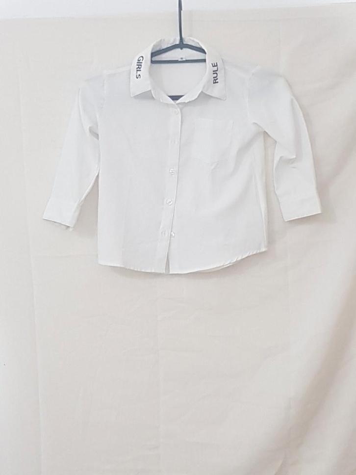 Zeeman meisjesblouse • 92 • wit • zgan, Kinderen en Baby's, Kinderkleding | Maat 92, Gebruikt, Meisje, Overhemd of Blouse, Ophalen of Verzenden