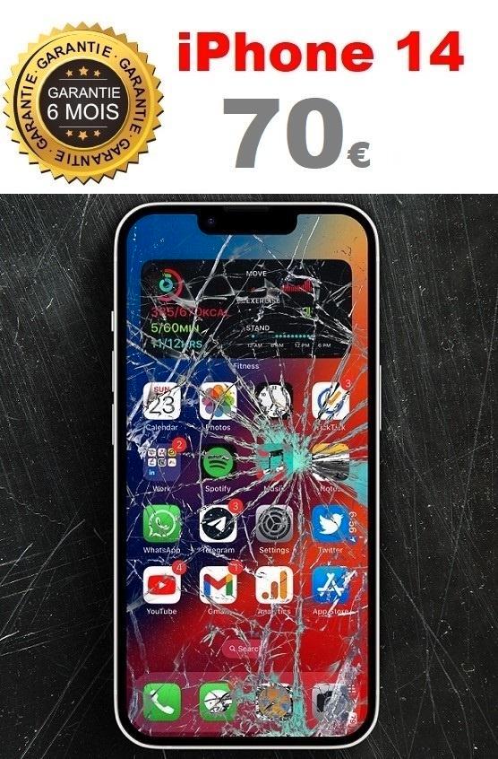 Réparation écran iPhone 14 pas cher à Bruxelles, Garantie, Telecommunicatie, Mobiele telefoons | Toebehoren en Onderdelen, Apple iPhone