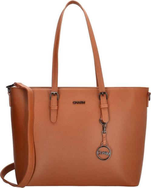 COGNAC LAPTOP/SCHOUDERTAS/SHOPPER – ALS NIEUW, Handtassen en Accessoires, Tassen | Damestassen, Zo goed als nieuw, Overige typen