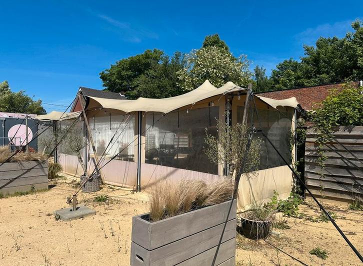 10x10 stretchtent + 4 zijwanden, Jardin & Terrasse, Tonnelles, Enlèvement