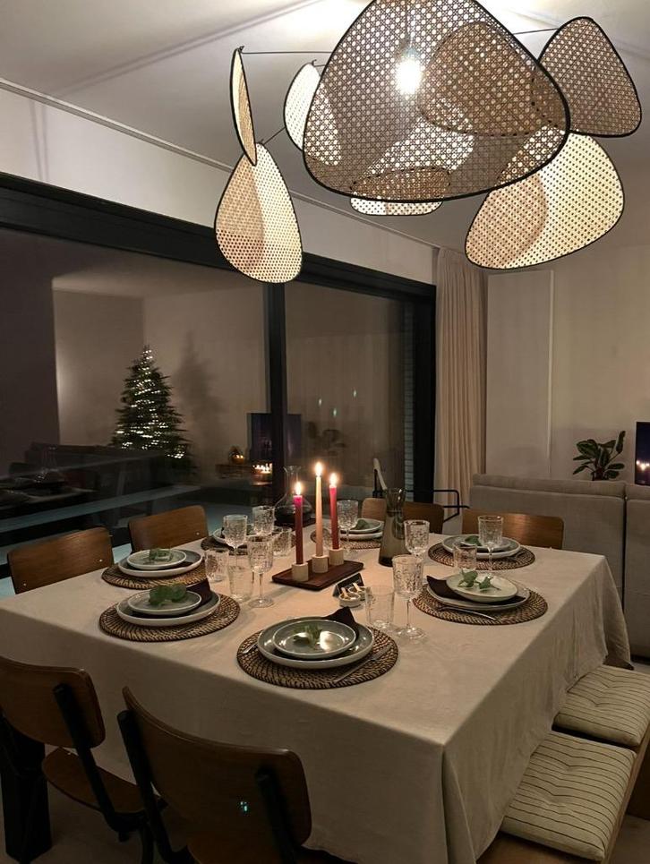 Design Rotan Hanglamp (Market Set), Huis en Inrichting, Lampen | Hanglampen, Nieuw, 50 tot 75 cm, Overige materialen, Ophalen