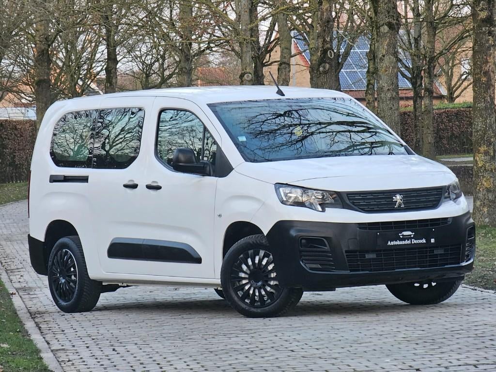 Peugeot partner L2 1.5hdi HEAVY | 3ZIT | BTW | 2SCHUIFDEUREN, Auto's, 75 kW, Stof, Wit, Bedrijf