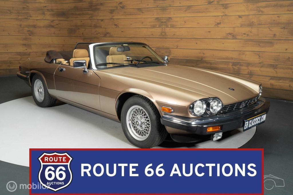 Jaguar XJS Cabriolet 5.3 | 1990 | Route 66 Auctions, Auto's, Zwart, Bedrijf, Handgeschakeld, Overige carrosserie