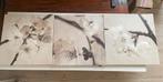 3 bloemen canvas Ikea, Ophalen, Zo goed als nieuw