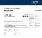 HOPPE deurklink - rozet-wisselgarnituur voordeur - Eeklo, Ophalen of Verzenden, Nieuw, Inox, Klink of Kruk